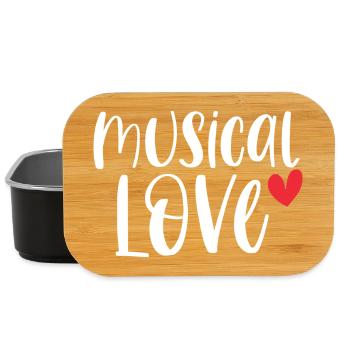 Musical Love Theater Drama Broadway Gift - Boîte à goûter - noir - Devant