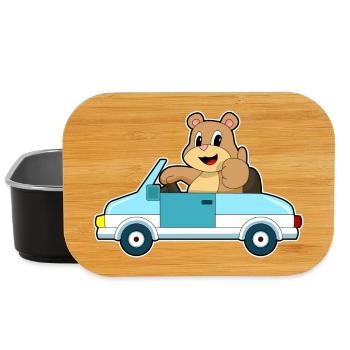 Bear Car - Lunch Box - black - Front