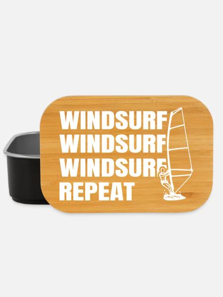 Windsurfen - Lunch Box - Schwarz