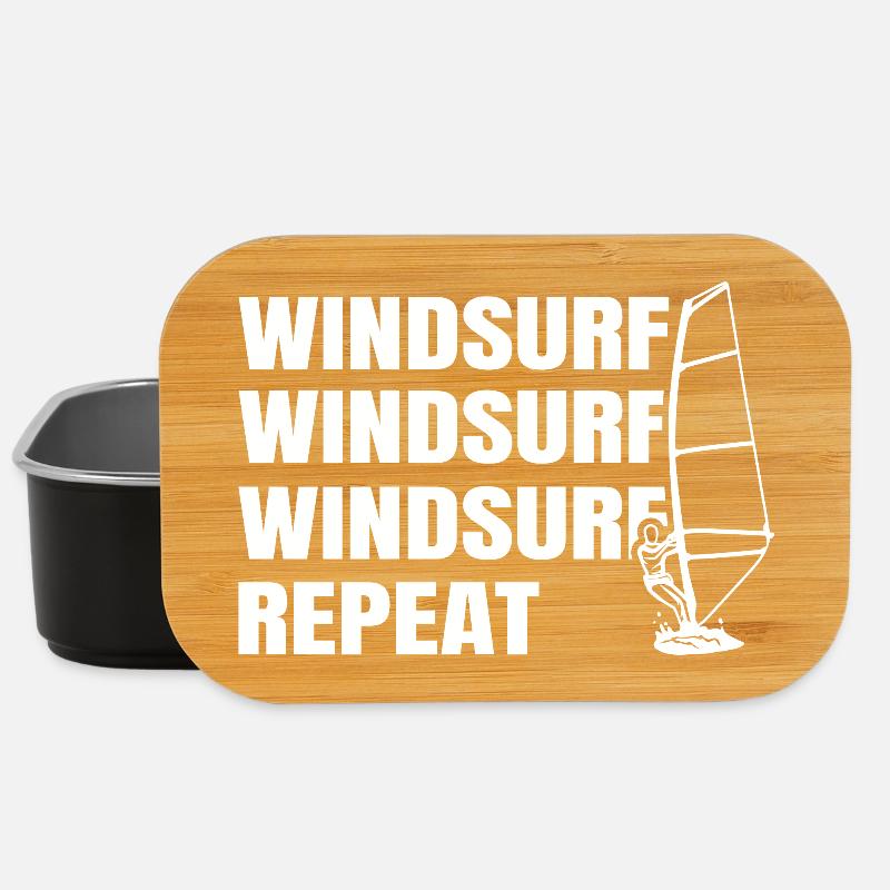 Windsurfen - Lunch Box - Schwarz