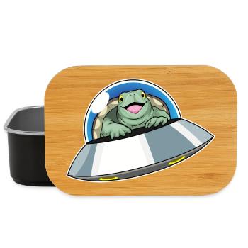 Turtle Spaceship Space - Boîte à goûter - noir - Devant