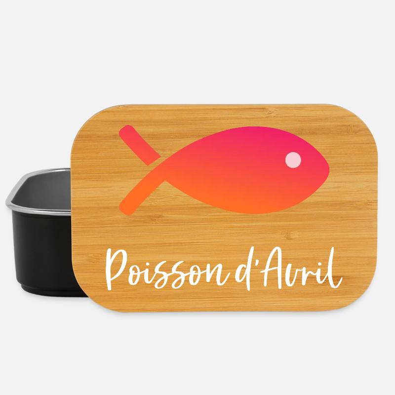 POISSON. POISSON D'AVRIL. VACANCES. ETE. HUMOUR - Boîte à goûter - noir