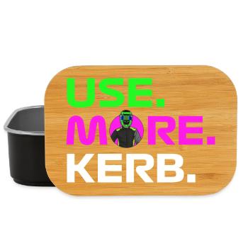 USE. MORE. KERB. - Lunch Box - black - Front