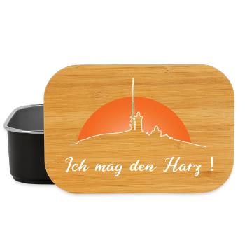 Ich mag den Harz -Brocken - Lunch Box - Schwarz - Vorne