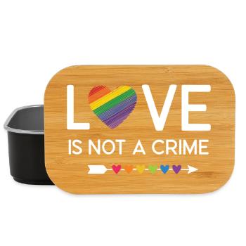LGBT Pride Month - Liebe ist kein Verbrechen - Lunch Box - Schwarz - Vorne