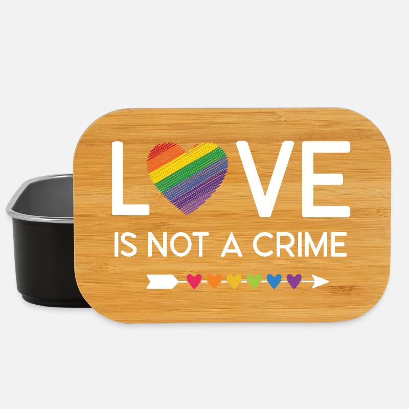 LGBT Pride Month - Liebe ist kein Verbrechen - Lunch Box - Schwarz