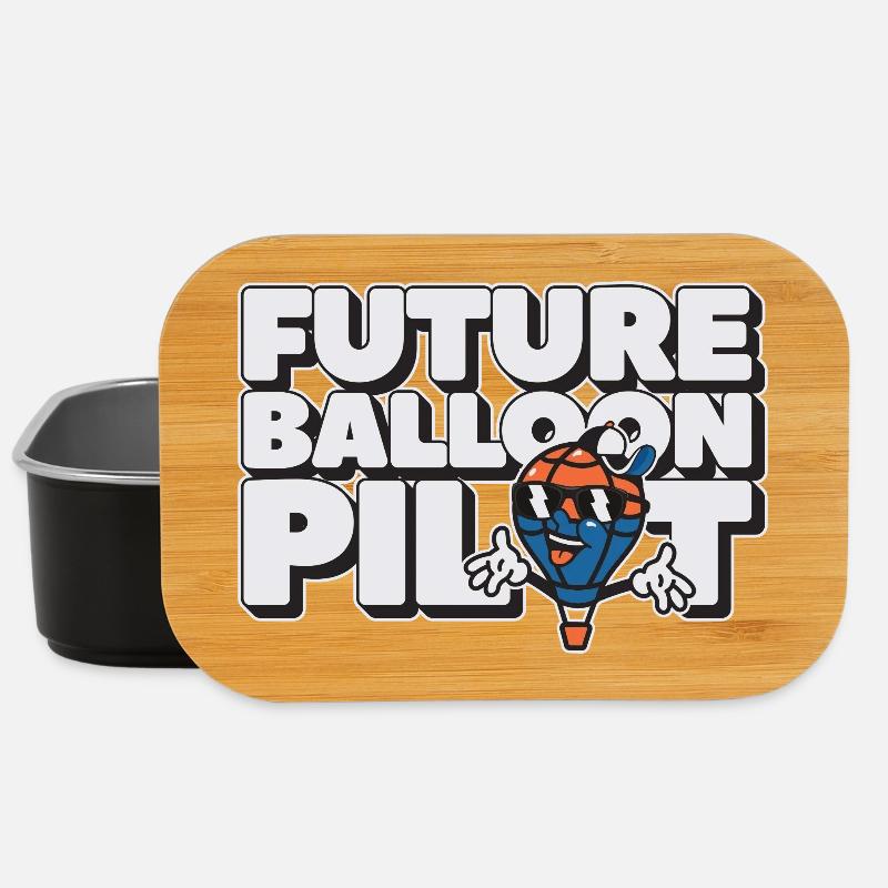 Future Balloon Pilot - Lunch Box - Schwarz