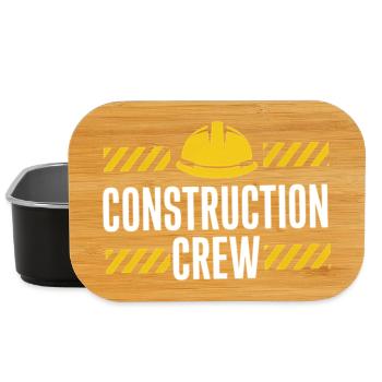 Conception de la sécurité de l’équipe de construction - Boîte à goûter - noir - Devant