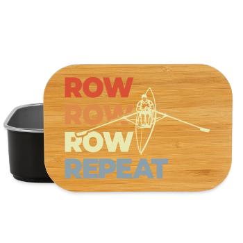 Row Row Row Repeat - Lunch Box - black - Front