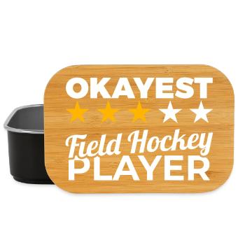 Joueur de hockey moyen - Boîte à goûter - noir - Devant