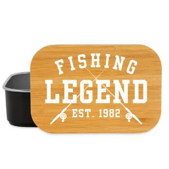 Légende de la pêche Est 1982 - Boîte à goûter - noir - Devant