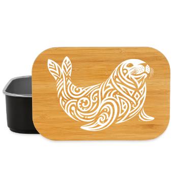 Phoque Tribal - Boîte à goûter - noir - Devant
