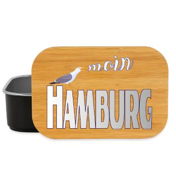 Hamburg Möwe & Moin Design - Lunch Box - Schwarz - Vorne
