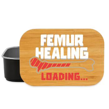 Gebrochener Oberschenkel Femur Healing Loading - Lunch Box - Schwarz - Vorne