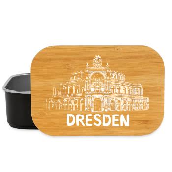 Dresde Semperoper Illustration - Boîte à goûter - noir - Devant