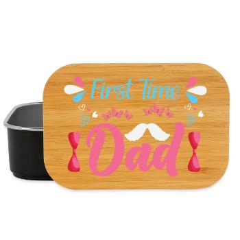 Werdender Papa Werdender Vater - Lunch Box - Schwarz - Vorne