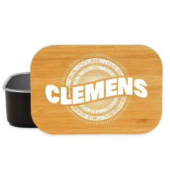 Clemens as a gift idea - Lunch Box - black - Front