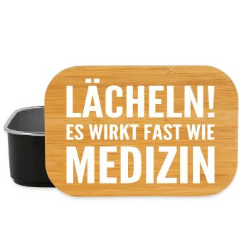 Lächeln! Es wirkt fast wie Medizin - Lunch Box - Schwarz - Vorne