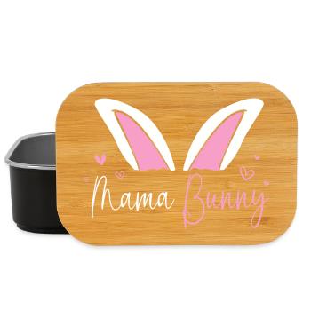 Expectant Mom Easter Gender Reveal - Lunch Box - black - Front