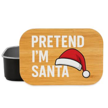 Pretend I'm Santa Claus - Lunch Box - black - Front