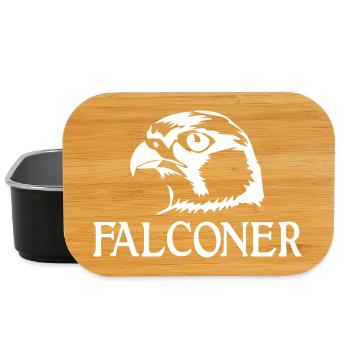 Falknerei Falkner Falknerin Beizjagd Greifvogel - Lunch Box - Schwarz - Vorne