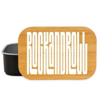 Rock'n'Roll-Logo mit fettem Logo - Lunch Box - Schwarz - Vorne
