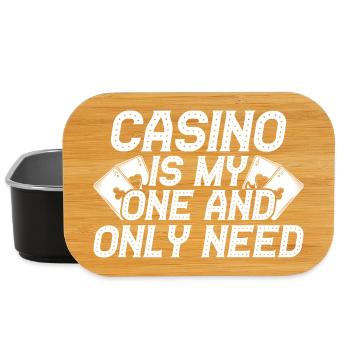 Casino Gambler Is My One & Only Gambling - Lunch Box - Schwarz - Vorne
