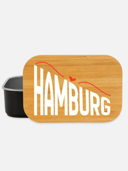 Hamburg - Lunch Box - Schwarz