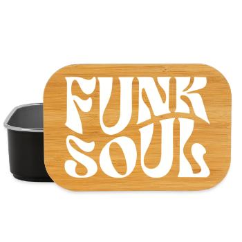Funk Soul Bold Rétro Typographie - Boîte à goûter - noir - Devant