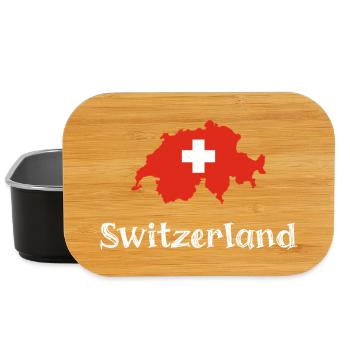 Switzlerland (White Text) - Lunch Box - Schwarz - Vorne