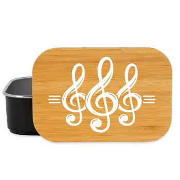 Notenschlüssel Symbol - Lunch Box - Schwarz - Vorne