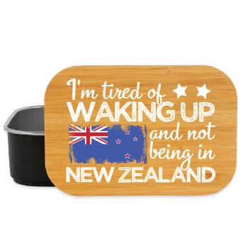 I'm Tired Waking Up Not Being In New Zealand - Lunch Box - black - Front