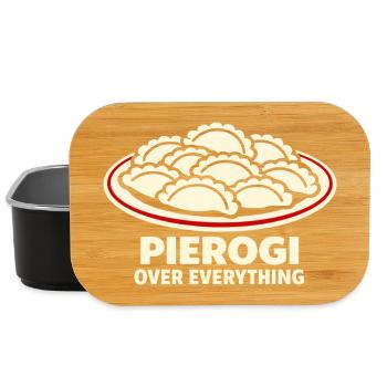 Pierogi über alles, was mit Essen und Humor zu tun hat, - Lunch Box - Schwarz - Vorne