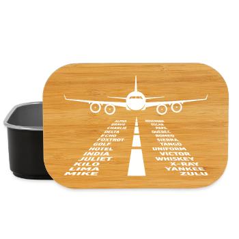 Flugzeug Flug Pilot Flugzeug Fluggesellschaft - Lunch Box - Schwarz - Vorne
