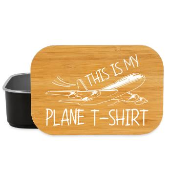 Flugzeug Flug Pilot Flugzeug Fluggesellschaft - Lunch Box - Schwarz - Vorne