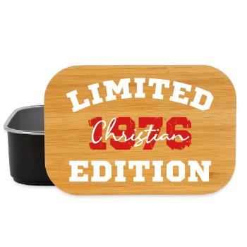 Limitierte 1976 Christian  Geburstags Edition - Lunch Box - Schwarz - Vorne