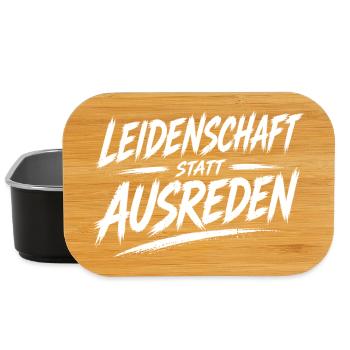 Leidenschaft statt Ausreden - Lunch Box - Schwarz - Vorne