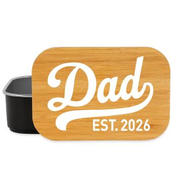 Dad 2026 Vater Baby Papa 2026 Vatertagsgeschenk - Lunch Box - Schwarz - Vorne