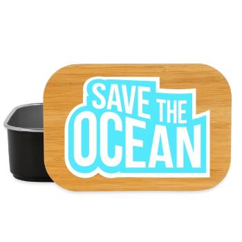Save The Ocean Ocean Activism Environment Statement - Lunch Box - black - Front