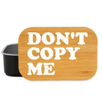 don't copy me - Lunch Box - black - Front