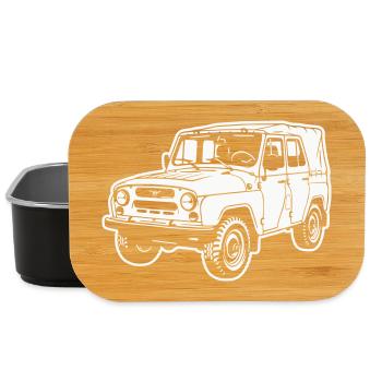 UAZ off-road vehicle (difference image) - Lunch Box - black - Front
