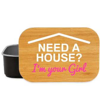 Need a house? Funny Realtor Real Estate Agent - Lunch Box - black - Front