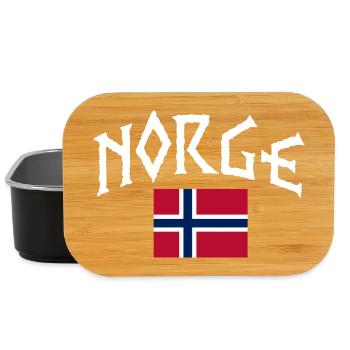 Vacances en Norvège dans les fjords de Norge Voyage en Scandinavie - Boîte à goûter - noir - Devant