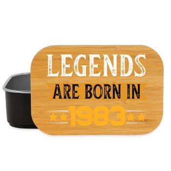 Birthday born in 1983 - Lunch Box - black - Front