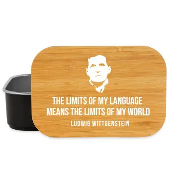 Language Limits World-Zitat von Wittgenstein - Lunch Box - Schwarz - Vorne