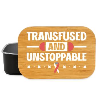 Aplastische Anämie Power - Transfundiert & Stark - Lunch Box - Schwarz - Vorne