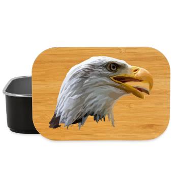 bald eagle - Lunch Box - black - Front