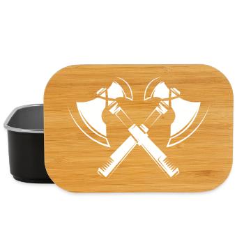 Viking Illustration axt wikinger symbol Grafik - Lunch Box - Schwarz - Vorne
