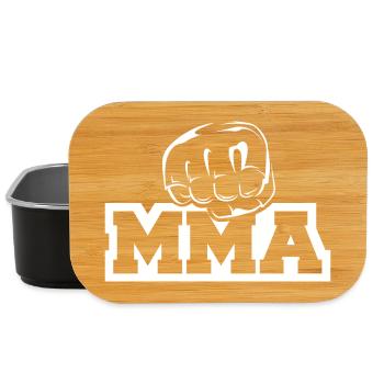 MMA Fist Icône Logo Icône Arts Martiaux Illustration - Boîte à goûter - noir - Devant
