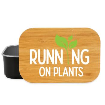 Running On Plants - Lunch Box - black - Front